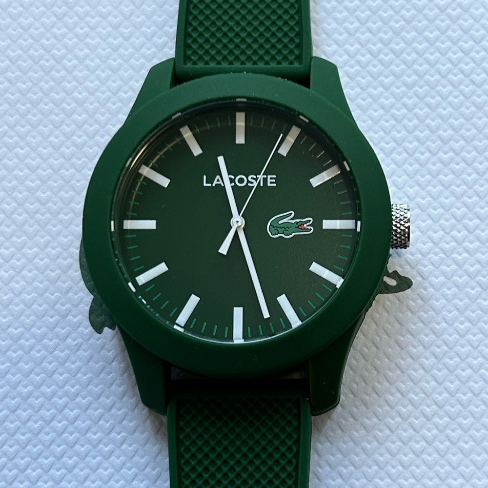 Lacoste Watch 43mm Green Face & Green Silicone Band - Picture 4 of 7
